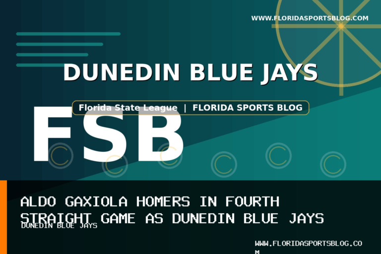 Aldo Gaxiola Homers in Fourth Straight Game as Dunedin Blue Jays Fall 7-1 to Palm Beach Cardinals featured image
