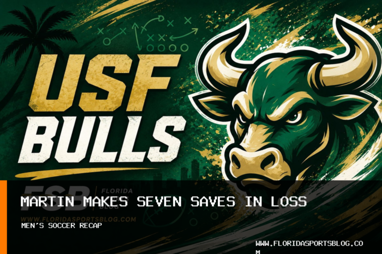 Alexis Martin makes seven saves as University of South Florida men's soccer team falls 2-0 to UCF featured image