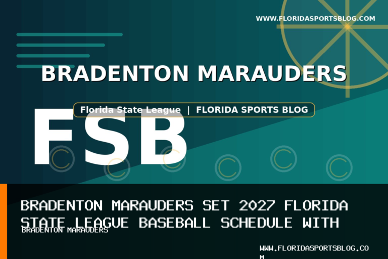 Bradenton Marauders Set 2027 Florida State League Baseball Schedule With 66 Home Games featured image