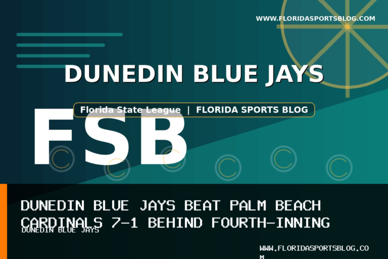 Dunedin Blue Jays Beat Palm Beach Cardinals 7-1 Behind Fourth-Inning Homers featured image