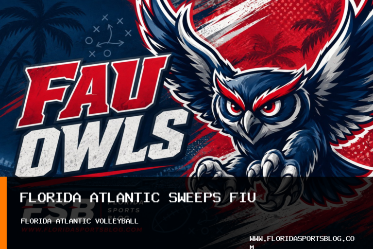 Florida Atlantic University Athletics women's volleyball sweeps FIU as Olivia Hart leads record-attendance finale featured image