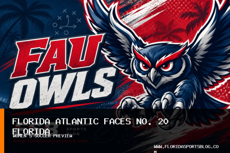 Florida Atlantic University women's soccer team faces No. 20 Florida in second ranked match featured image