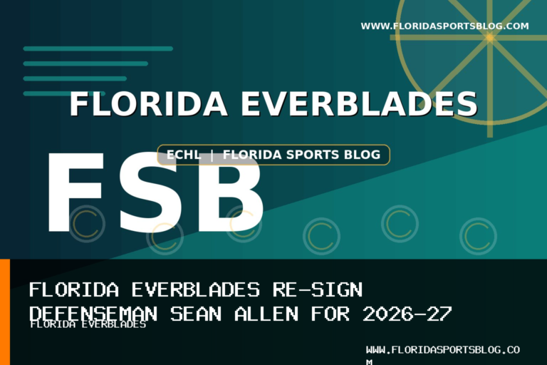 Florida Everblades Re-Sign Defenseman Sean Allen for 2026-27 ECHL Season featured image