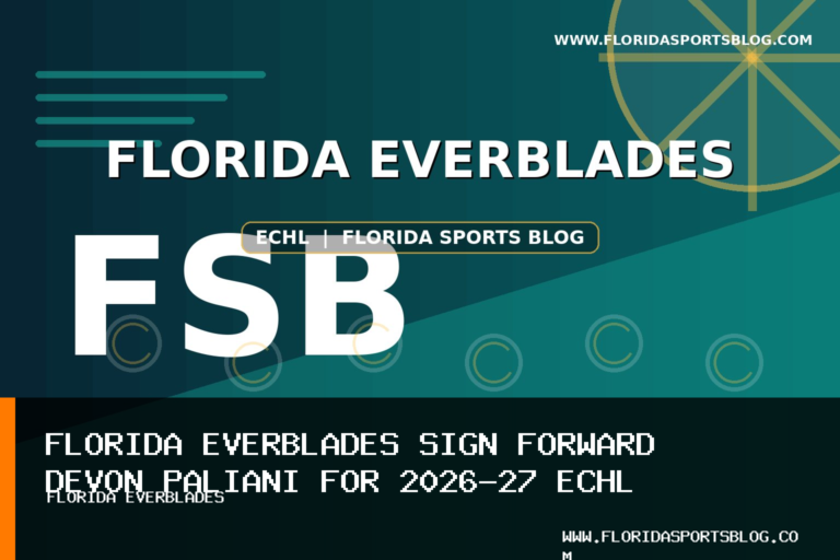Florida Everblades Sign Forward Devon Paliani for 2026-27 ECHL Season featured image