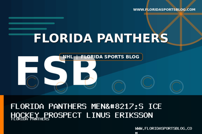 Florida Panthers Men’s Ice Hockey Prospect Linus Eriksson Builds Momentum After SHL Season and Sweden Gold featured image