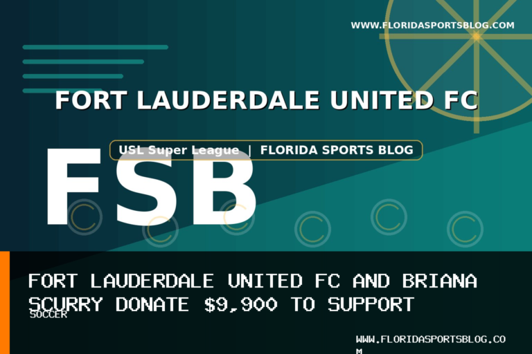 Fort Lauderdale United FC and Briana Scurry Donate $9,900 to Support Weston YMCA Family Center featured image