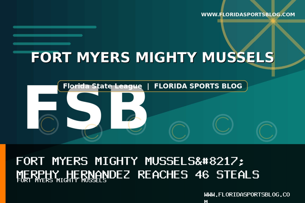 Fort Myers Mighty Mussels’ Merphy Hernandez Reaches 46 Steals in 4-2 Baseball Win featured image