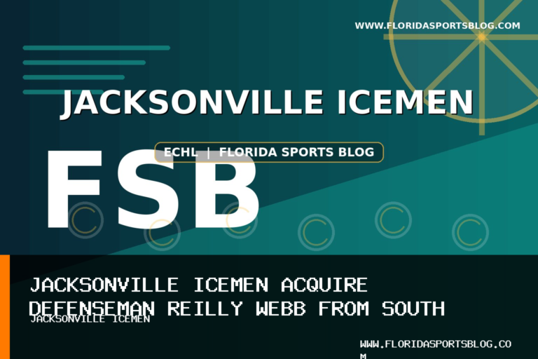 Jacksonville Icemen Acquire Defenseman Reilly Webb from South Carolina Stingrays featured image