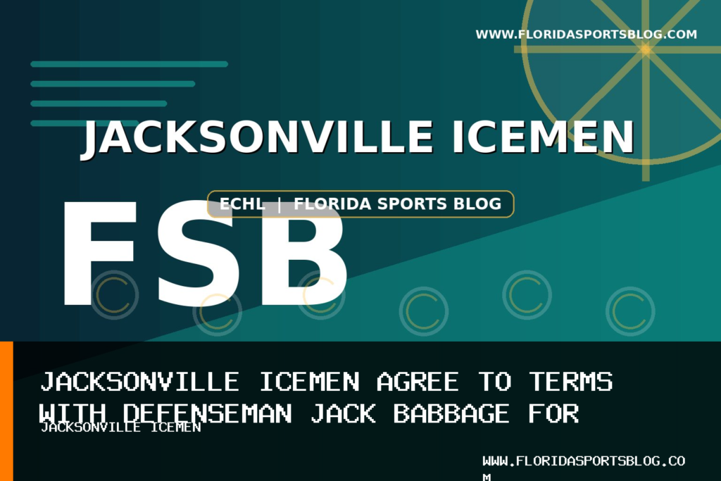 Jacksonville Icemen Agree to Terms With Defenseman Jack Babbage for 2026-27 Season featured image