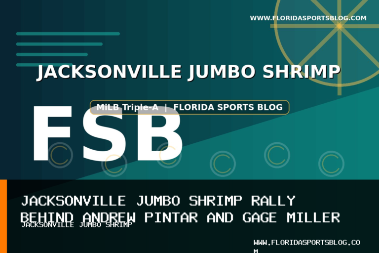 Jacksonville Jumbo Shrimp Rally Behind Andrew Pintar and Gage Miller Home Runs in 6-3 Win Over Gwinnett Stripers featured image