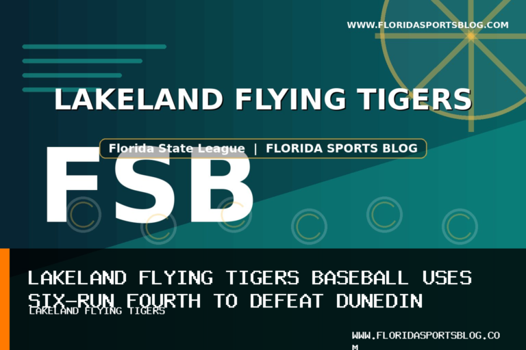Lakeland Flying Tigers Baseball Uses Six-Run Fourth to Defeat Dunedin Blue Jays 11-3 featured image