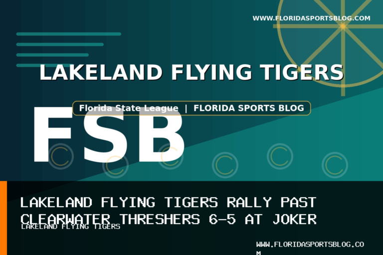 Lakeland Flying Tigers Rally Past Clearwater Threshers 6-5 at Joker Marchant Stadium featured image