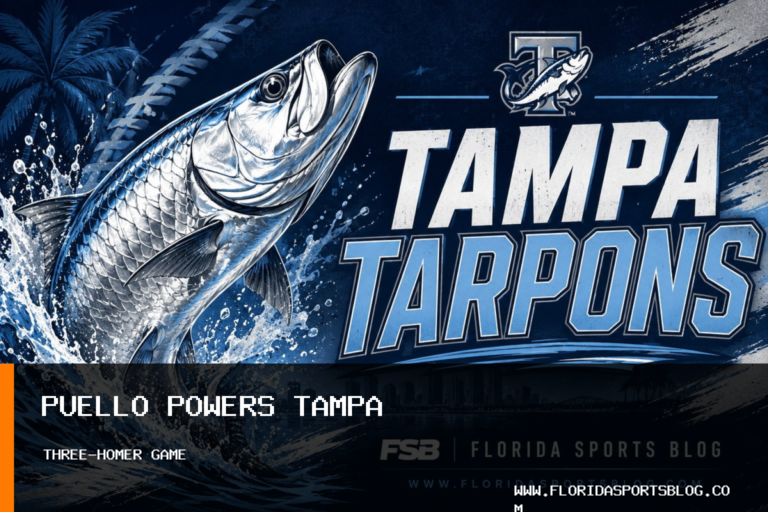 Luis Puello Hits Three Home Runs as Tampa Tarpons Beat Fort Myers Mighty Mussels 15-9 in Baseball featured image