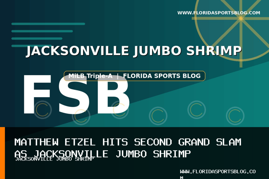 Matthew Etzel Hits Second Grand Slam as Jacksonville Jumbo Shrimp Baseball Falls 14-6 to Nashville Sounds featured image
