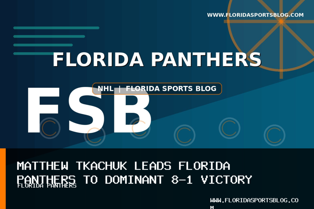 Matthew Tkachuk Leads Florida Panthers to Dominant 8-1 Victory Over Detroit Red Wings to Close 2025-26 NHL Season featured image