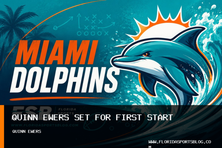 Miami Dolphins Set Quinn Ewers for First NFL Start Against Bengals in Week 16 featured image