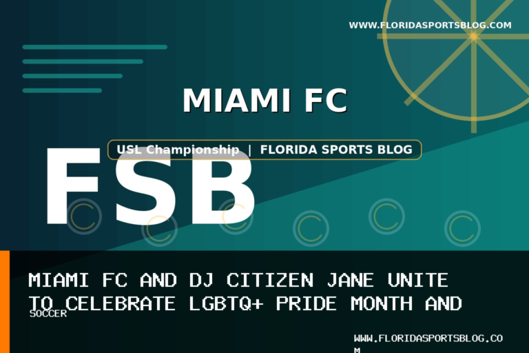 Miami FC and DJ Citizen Jane Unite to Celebrate LGBTQ+ Pride Month and Promote Inclusivity in Soccer featured image