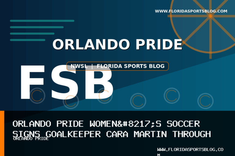 Orlando Pride Women’s Soccer Signs Goalkeeper Cara Martin Through 2028 NWSL Season featured image