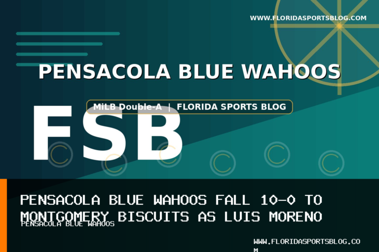 Pensacola Blue Wahoos Fall 10-0 to Montgomery Biscuits as Luis Moreno Allows Career-High Eight Walks featured image