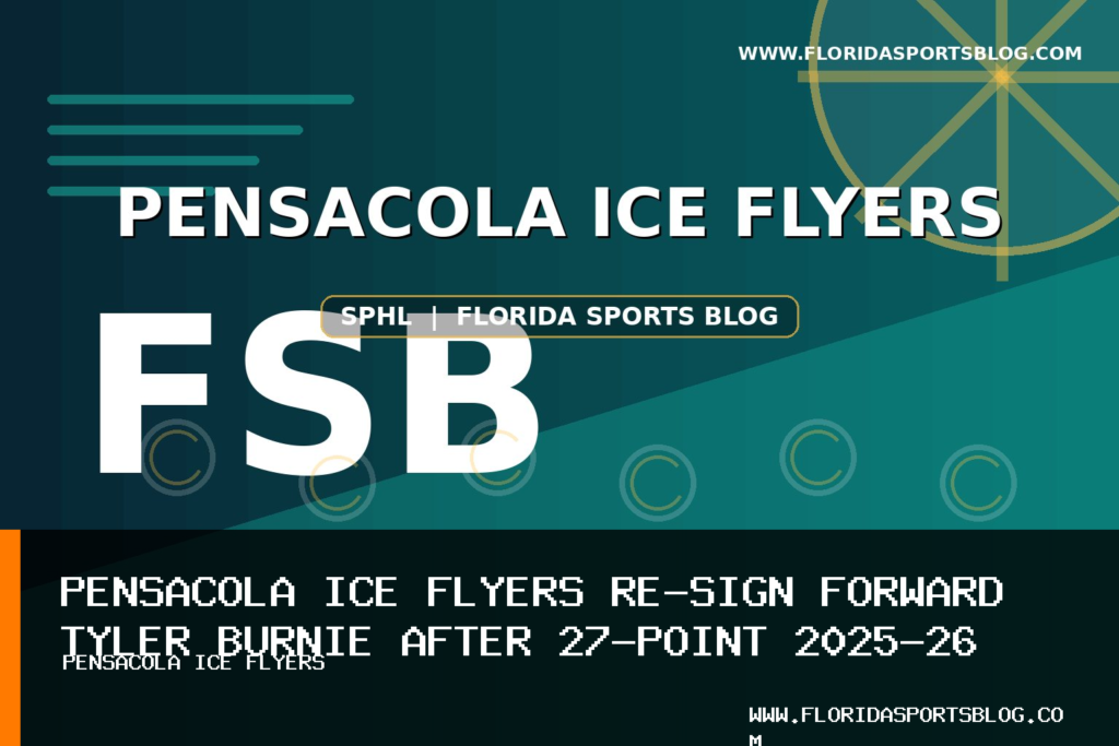 Pensacola Ice Flyers Re-Sign Forward Tyler Burnie After 27-Point 2025-26 Season featured image