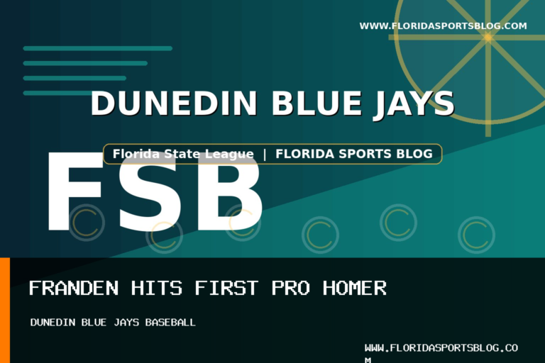 Ryan Franden’s First Professional Homer Gives Dunedin Blue Jays Baseball a 5-4 Win featured image