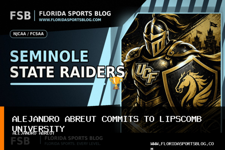 Seminole State College of Florida men's baseball player Alejandro Abreut commits to Lipscomb University at NCAA Division I level featured image