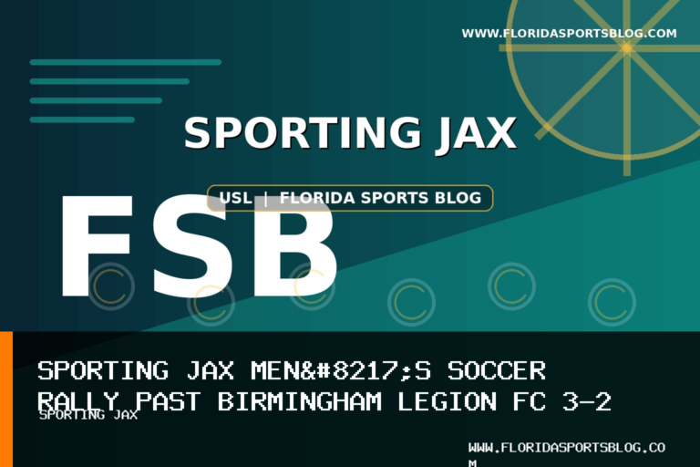 Sporting JAX Men’s Soccer Rally Past Birmingham Legion FC 3-2 in Overtime featured image