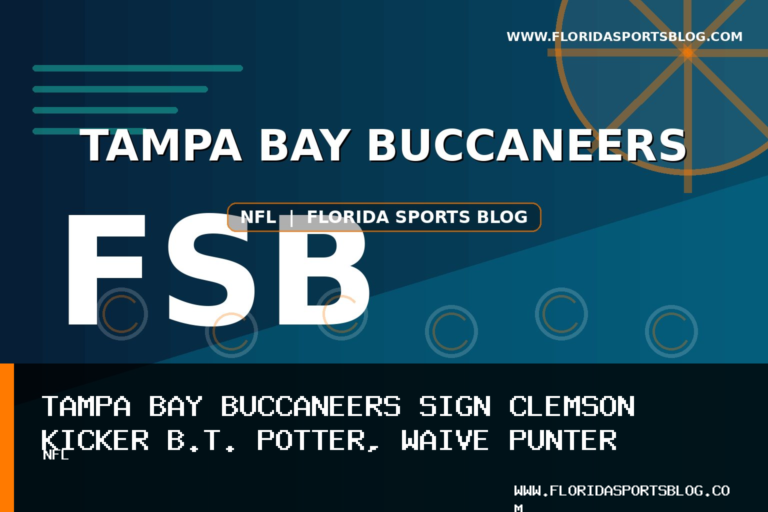 Tampa Bay Buccaneers Sign Clemson Kicker B.T. Potter, Waive Punter Aidan Laros featured image