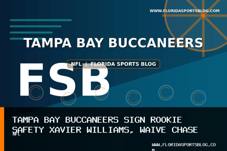 Tampa Bay Buccaneers Sign Rookie Safety Xavier Williams, Waive Chase Lucas featured image