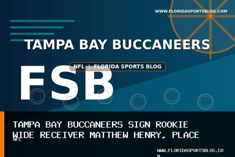 Tampa Bay Buccaneers Sign Rookie Wide Receiver Matthew Henry, Place Deshawn McKnight on Injured Reserve featured image