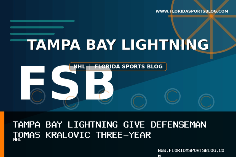 Tampa Bay Lightning Give Defenseman Tomas Kralovic Three-Year Entry-Level Contract featured image
