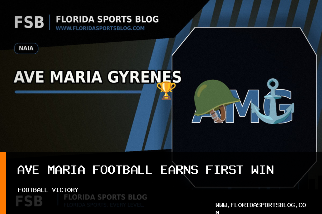 Ave Maria University Athletics Football Scores 22 Second-Quarter Points in 22-3 Win Over Fort Lauderdale featured image
