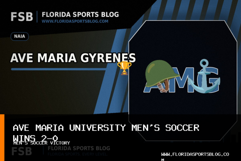 Ave Maria University Men’s Soccer Defeats Florida Poly 2-0 as Noah Balyeat Records 11 Saves featured image