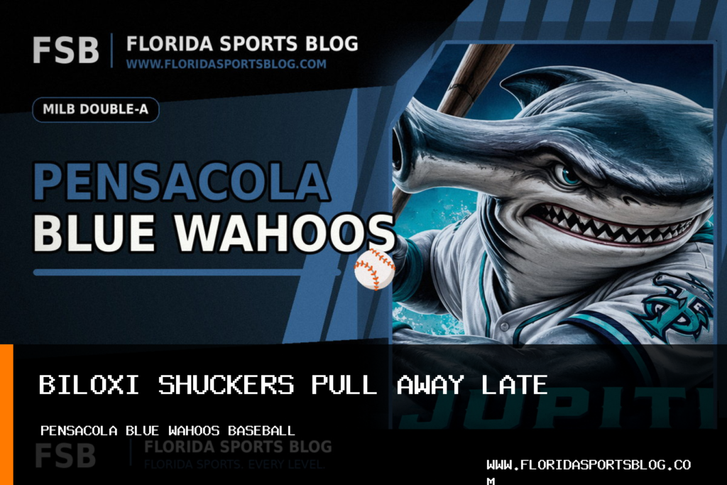Biloxi Shuckers Use Four-Run Ninth to Defeat Pensacola Blue Wahoos 9-2 featured image