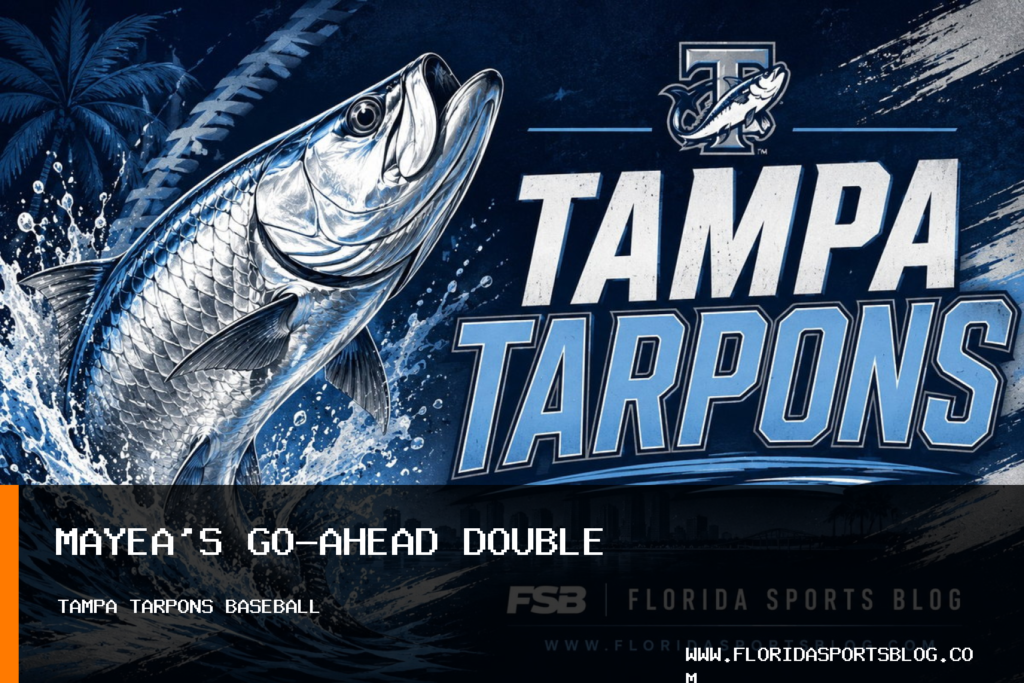 Brando Mayea’s Seventh-Inning Double Gives Tampa Tarpons 4-3 Win Over Dunedin Blue Jays featured image