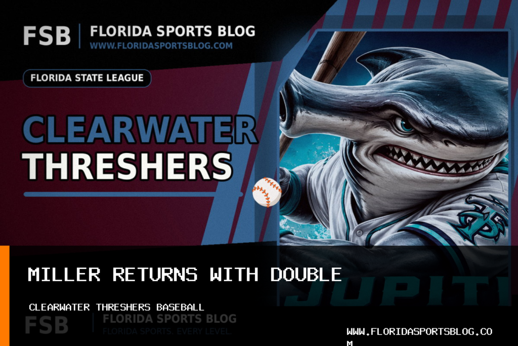 Clearwater Threshers Baseball: Aidan Miller Returns From Rehab Assignment in 8-2 Win featured image