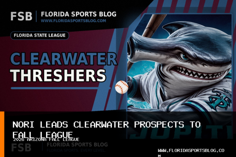Clearwater Threshers Baseball Prospects Join 2026 Arizona Fall League, Led by Dante Nori featured image