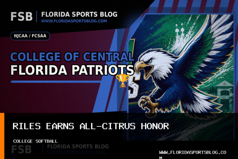 College of Central Florida women's softball honors Kaylee Riles with All-Citrus Second Team selection featured image