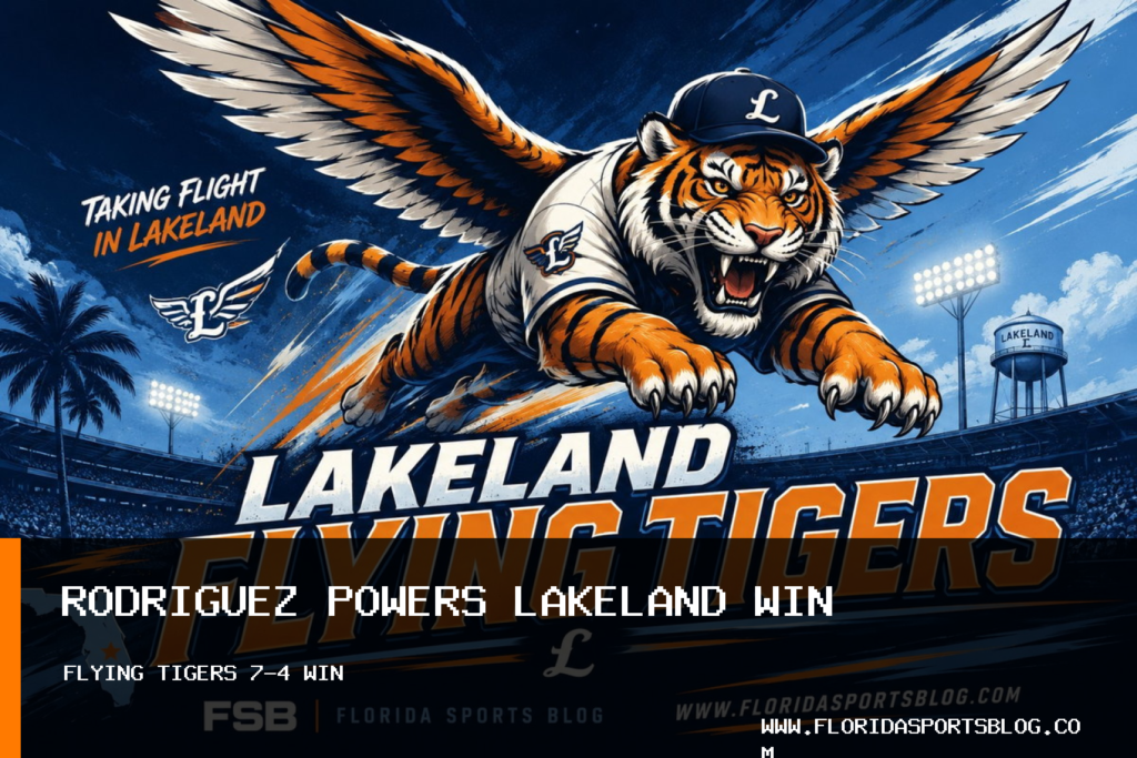 Cris Rodriguez powers Lakeland Flying Tigers to 7-4 win over Clearwater Threshers featured image