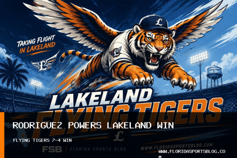 Cris Rodriguez powers Lakeland Flying Tigers to 7-4 win over Clearwater Threshers featured image