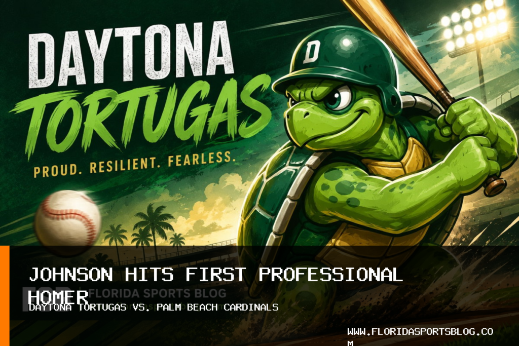 Daytona Tortugas Baseball Fall 5-3 to Palm Beach Cardinals Despite Sherman Johnson's First Professional Home Run featured image