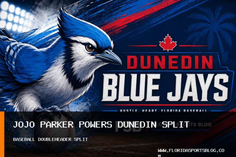 Dunedin Blue Jays Split Baseball Doubleheader as JoJo Parker Collects Five Hits featured image