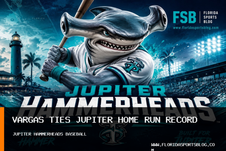 Echedry Vargas Ties Jupiter Hammerheads Home Run Record in Loss to Tampa Tarpons featured image