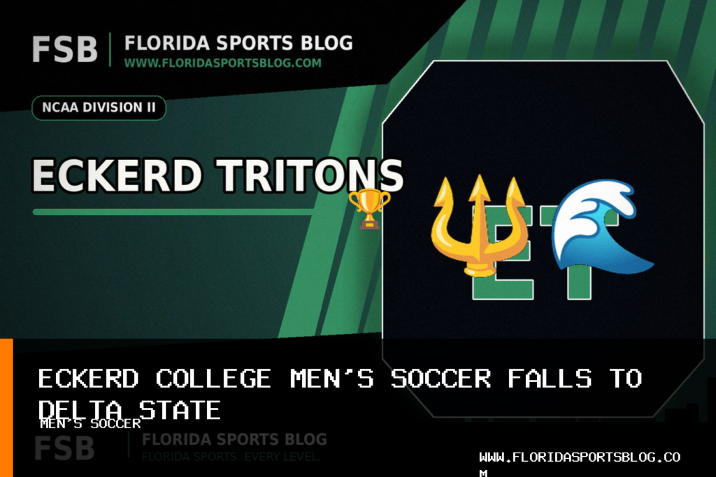 Eckerd College men's soccer falls 3-0 to Delta State in Cleveland featured image