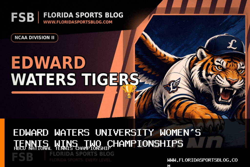 Edward Waters University Women's Tennis Team Earns Third Place as Sharon Isabella Calderon Cardenas Wins Two Championships featured image