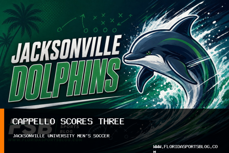 Emanuel Cappello’s Hat Trick Leads Jacksonville University Men’s Soccer Past Trinity Baptist 5-0 featured image
