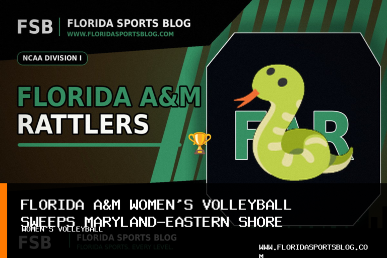 Florida Agricultural and Mechanical University women's volleyball sweeps Maryland-Eastern Shore behind Sydney Whitfield's 11 kills featured image