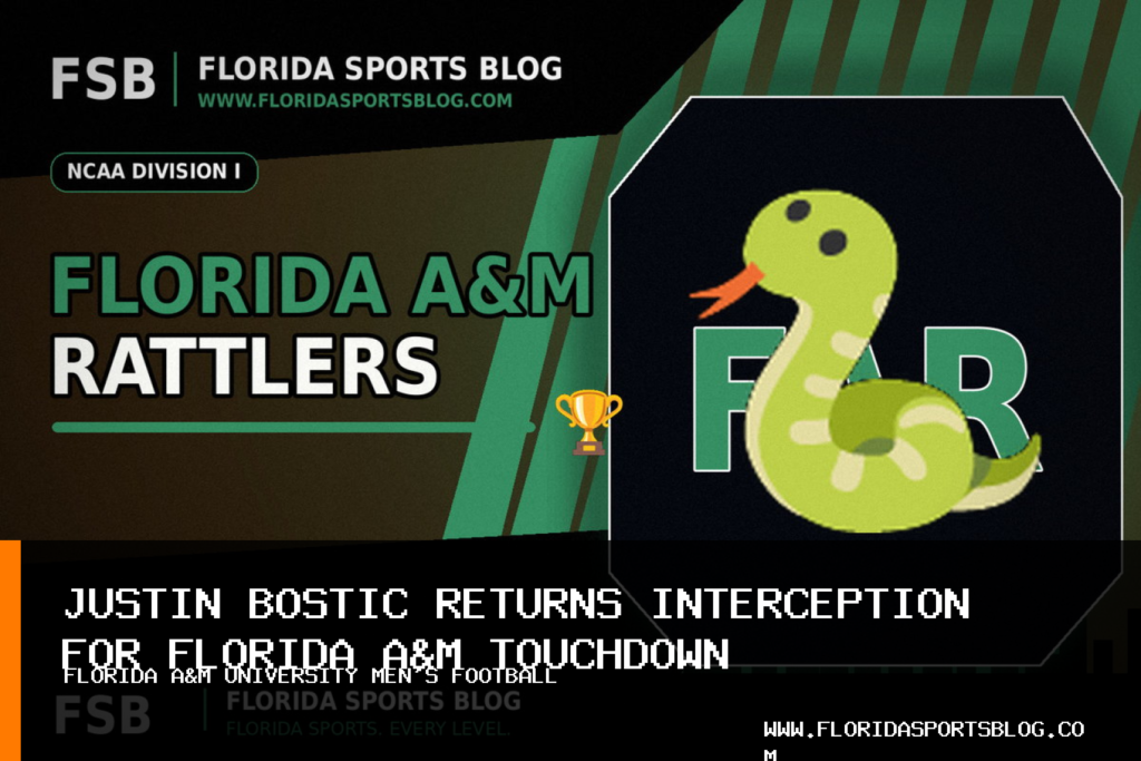 Florida A&M University Men’s Football Falls to No. 22 South Carolina State Despite Justin Bostic’s Pick-Six featured image