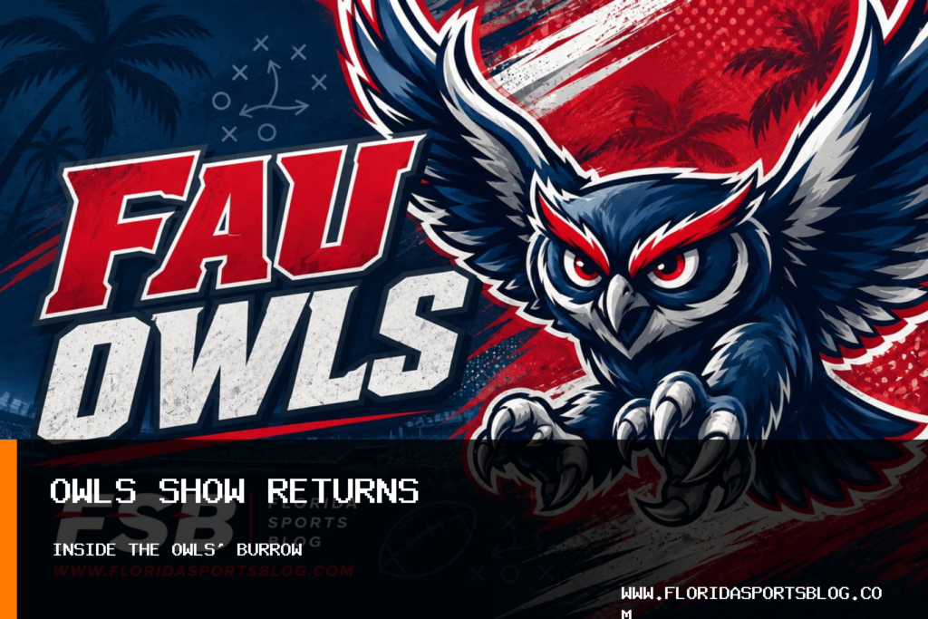 Florida Atlantic University Athletics' Frank Forte Hosts Episode 5 of Inside the Owls' Burrow featured image