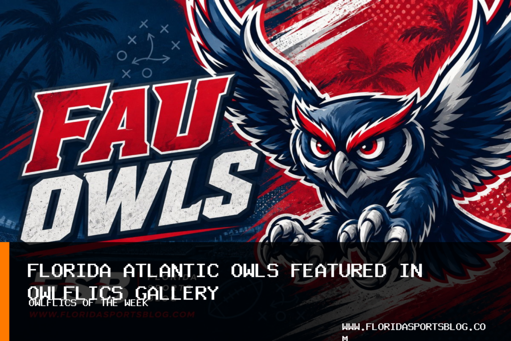 Florida Atlantic University Athletics showcases Owls football, men's soccer and women's soccer in Owlflics gallery featured image